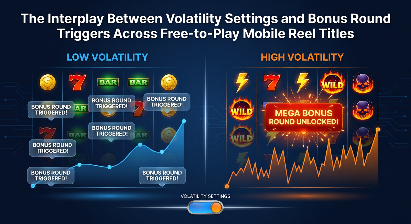 Mobile Reel-Slot mit Volatilitätsanzeige und Bonus-Trigger-Symbolen auf dem Bildschirm