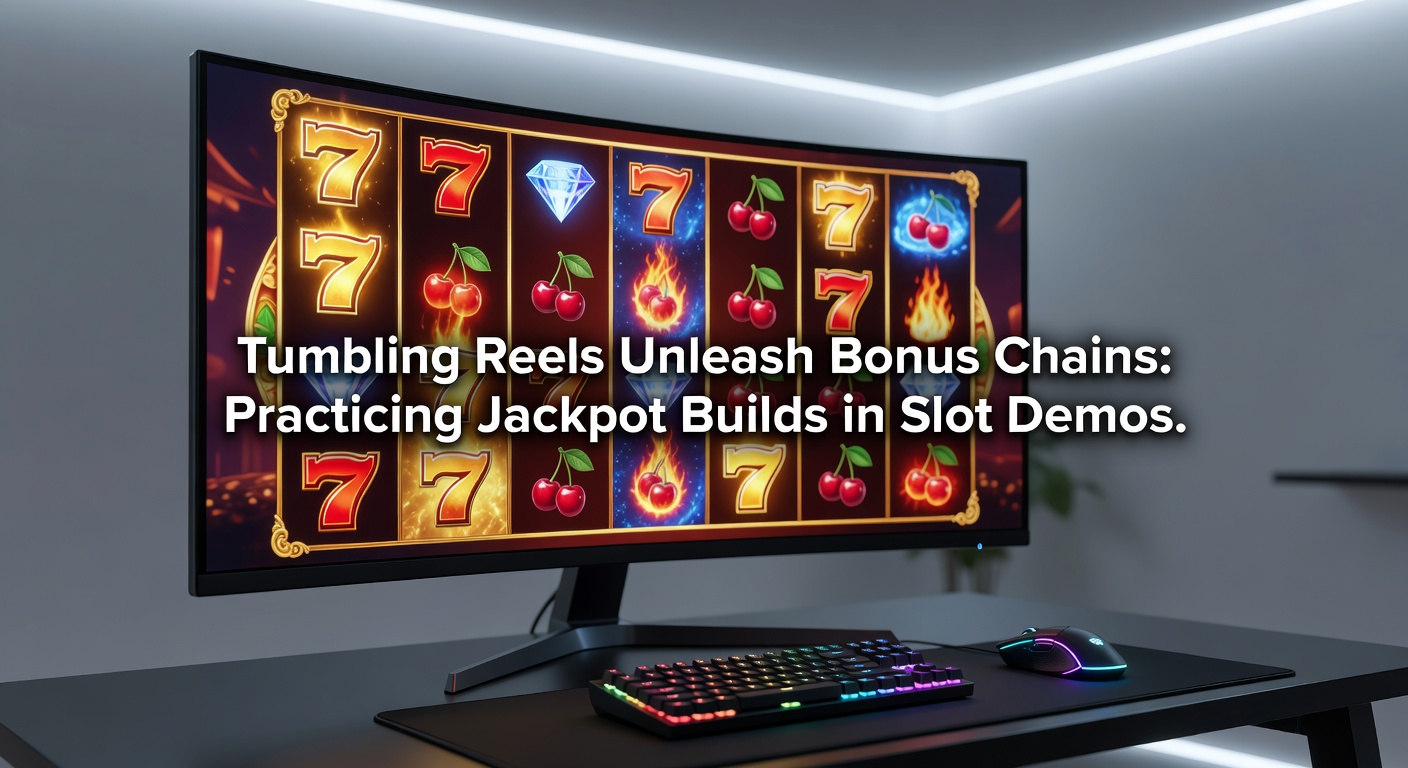 Jackpot-Build in Aktion: Bonus-Ketten explodieren mit Multiplikatoren in einem Tumbling-Reels-Demo-Slot